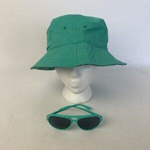 Dude Perfect Turquoise Green Bucket Hat And Sunglasses Set OS See Measurements